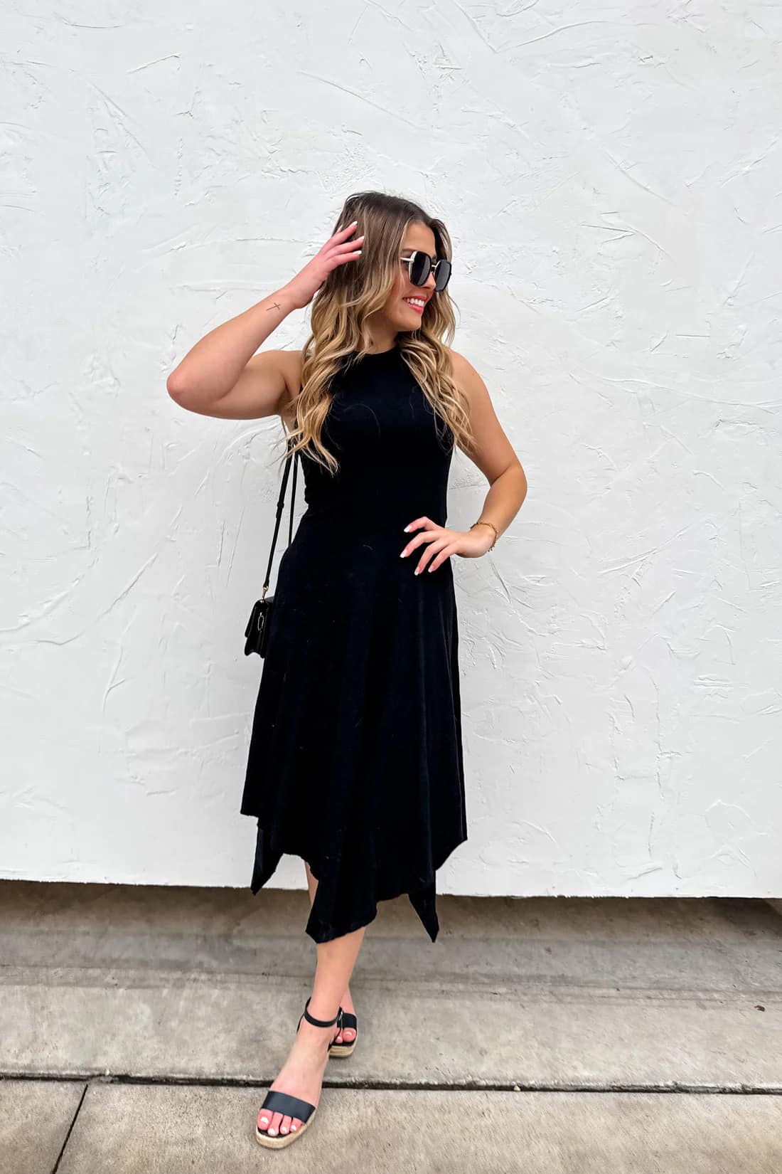 Dani Tank Dress by Blakeley- BLACK- RTS