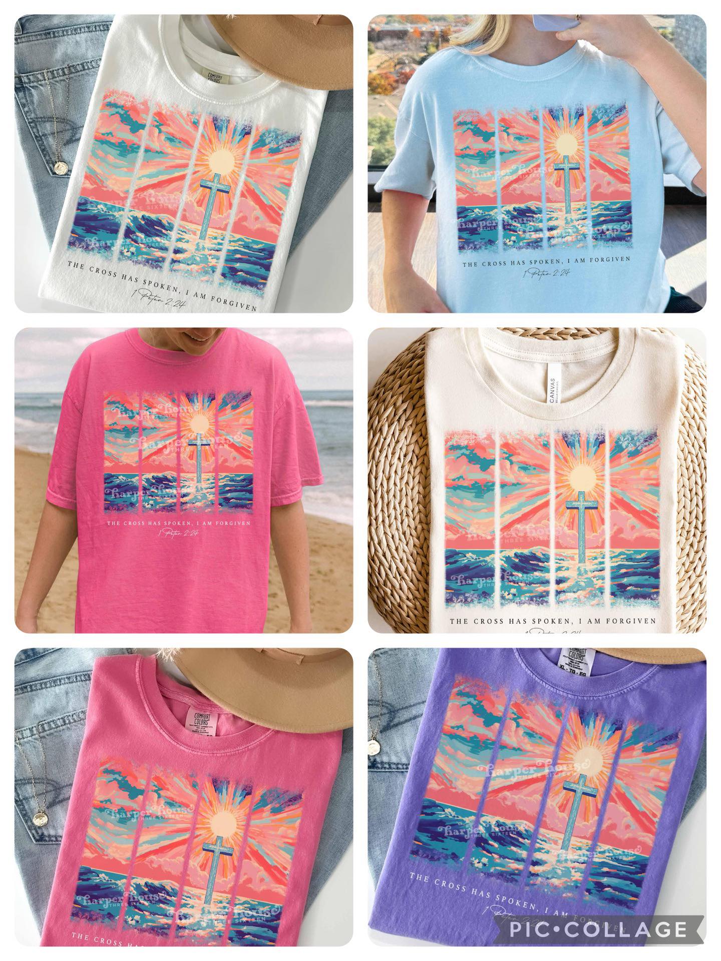 The cross has spoken , I am forgiven - t-shirts