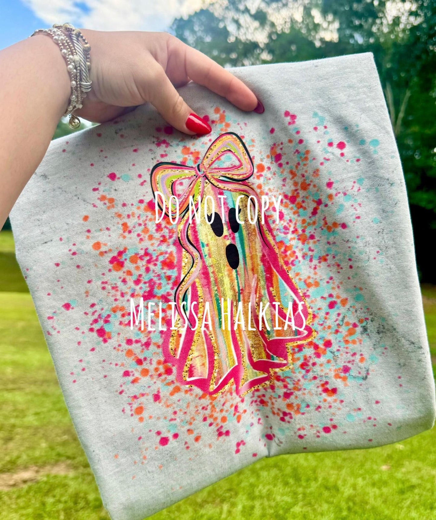 HAND DRAWN SPLATTERED HALLOWEEN TEES