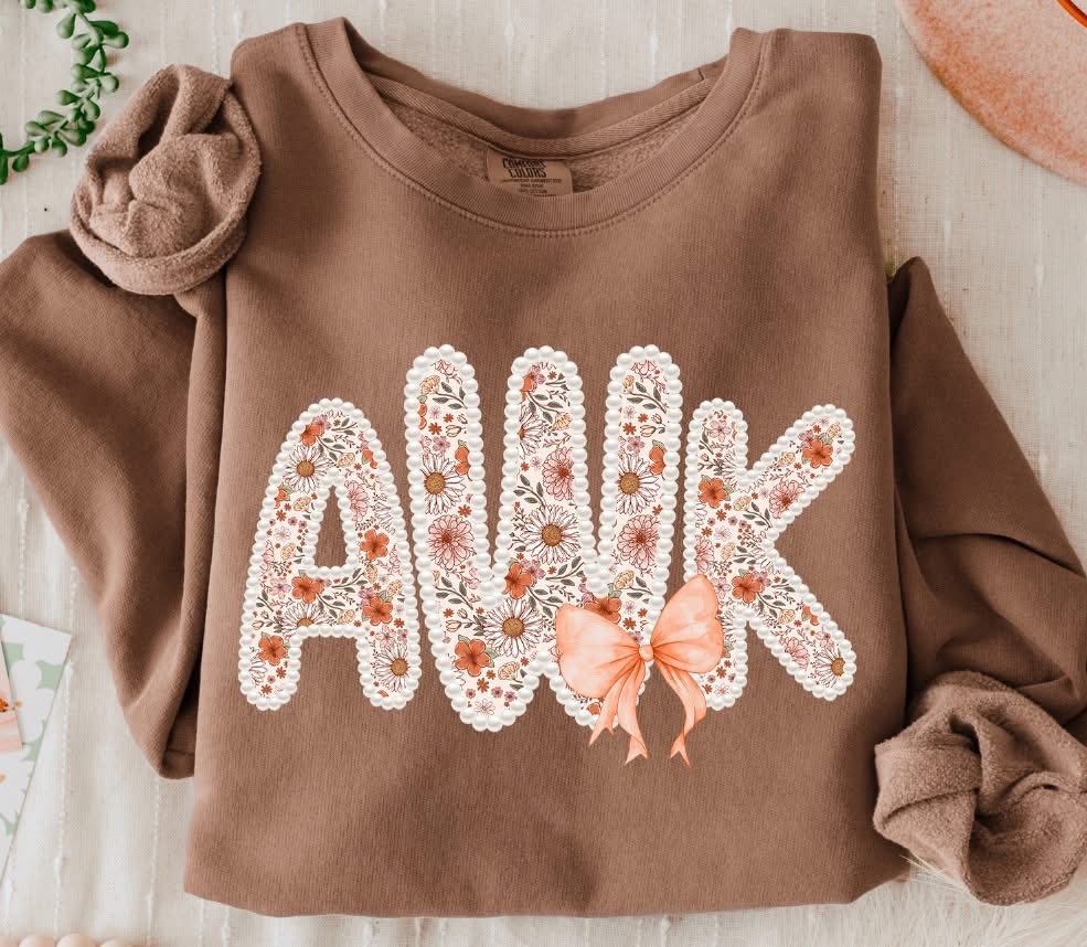 Custom fall alpha tees and sweatshirts