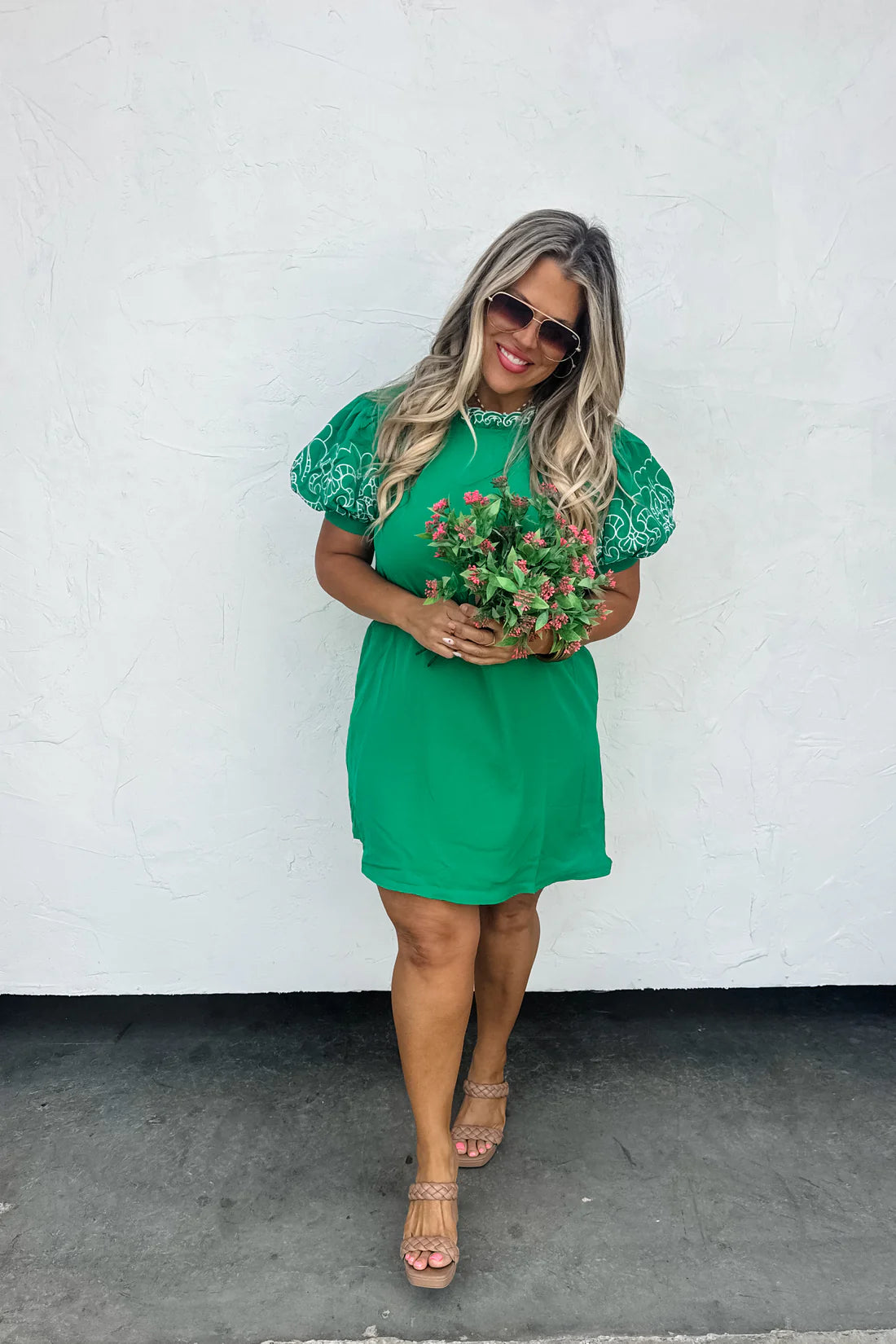 Spring Forward Embroidered Dress by JODIFL- RTS