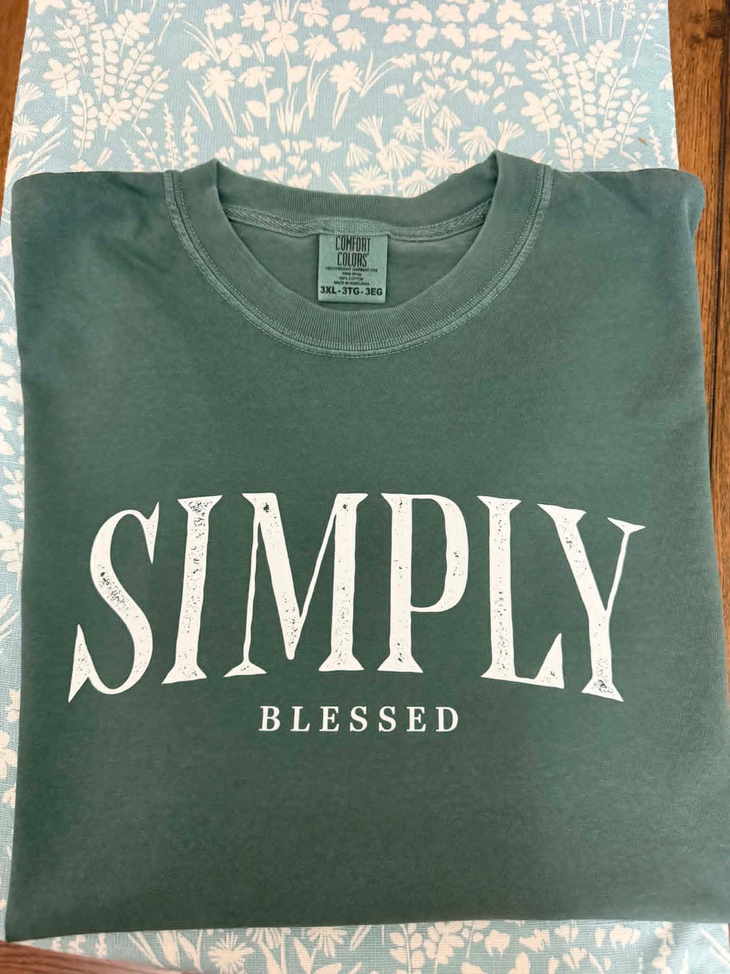 SIMPLY BLESSED TEE- COMFORT COLOR SIZE 3X