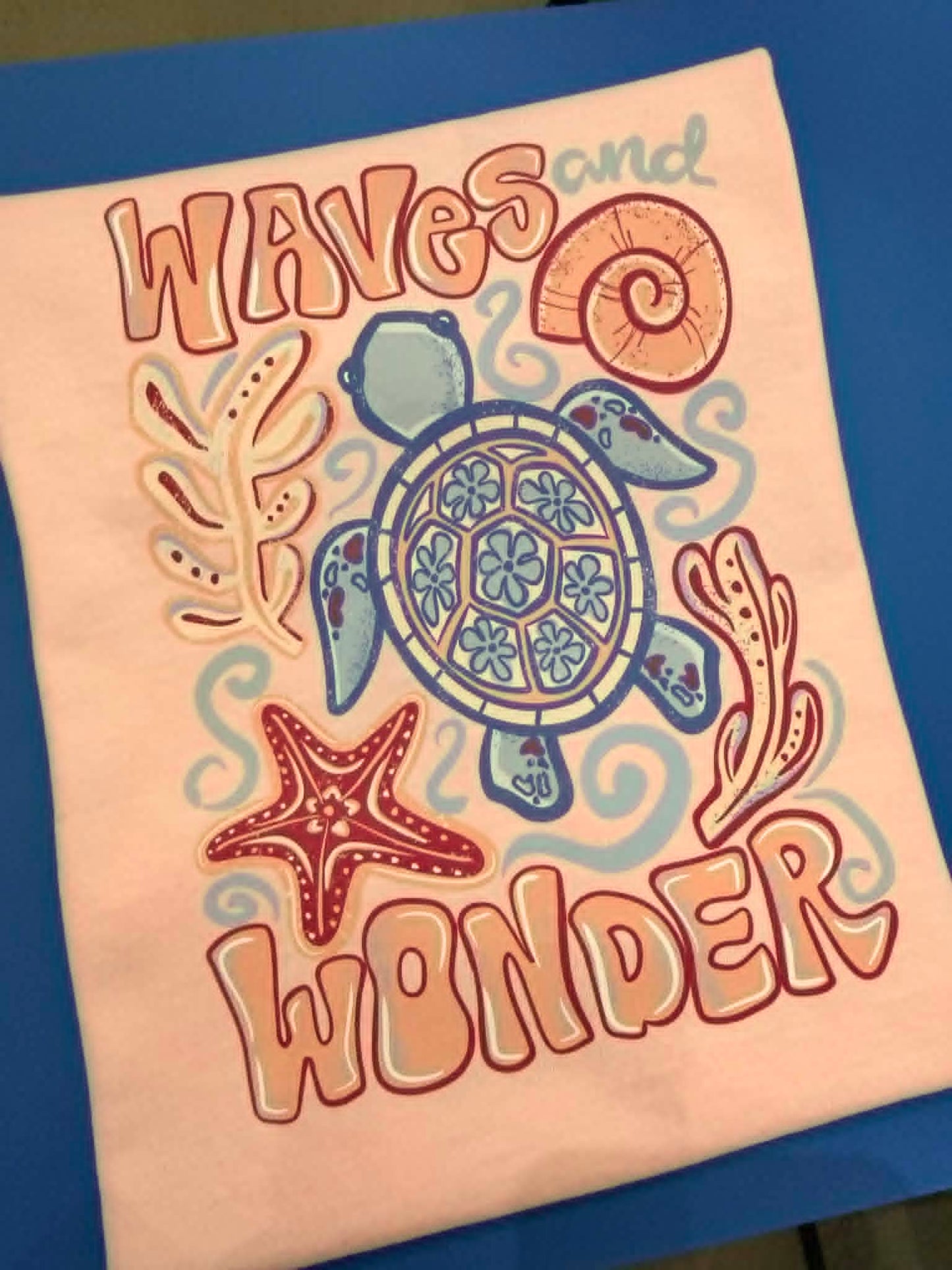 WAVES AND WONDER YOUTH SIZE- COMFORT COLOR TEES