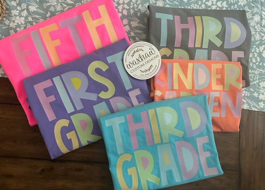 SCHOOL GRADE T-SHIRTS- ROUND 3