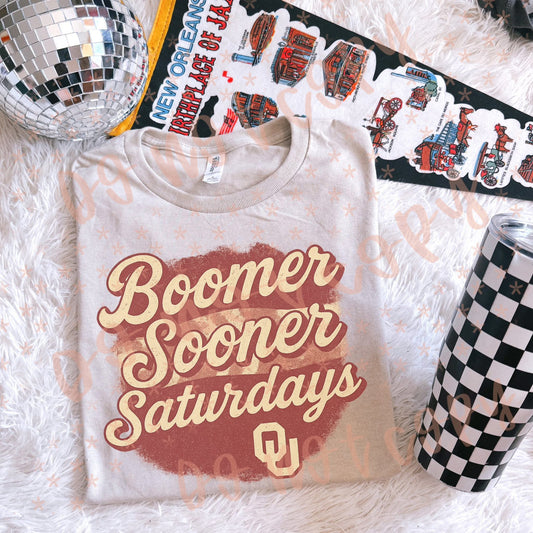ULTRA VINTAGE COLLEGE -T-Shirts/SWEATSHIRT -  boomer sooner Saturdays