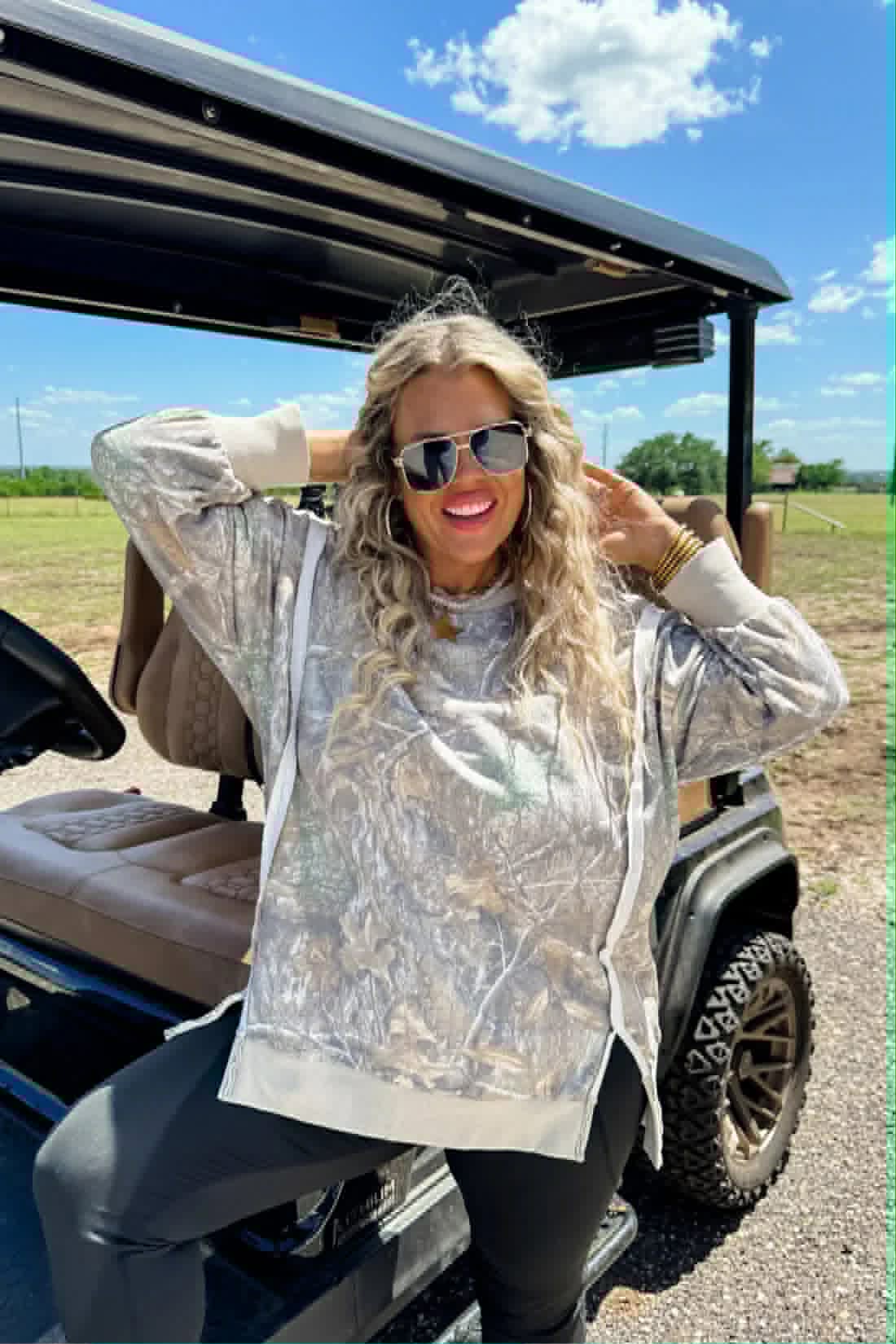 BLAKELEY CAMO CREW PULLOVER SIZE SMALL/MED