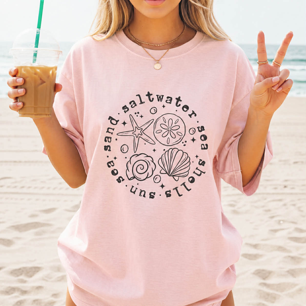 SALTWATER- SEA- SHELLS- TEES