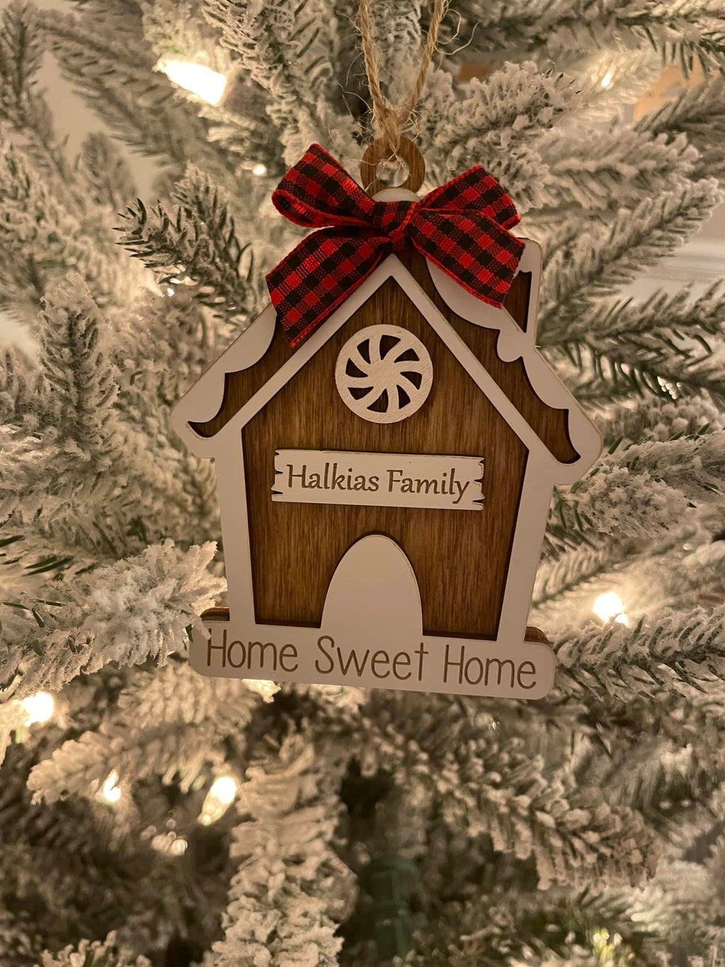 Gingerbread house ornament- laser