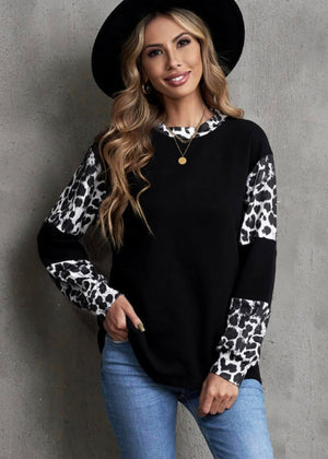 Tuesday Deal of the Day-- black leopard top