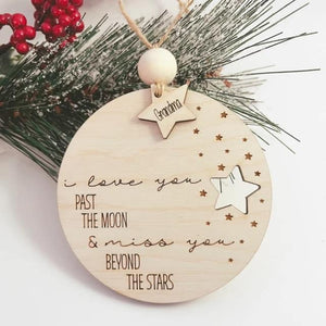 MISS YOU BEYOND THE STARS- ORNAMENT- LASER