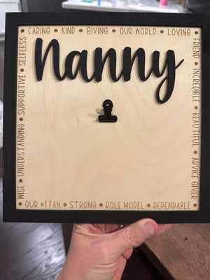 Mothers /Father's Day picture sign (laser)