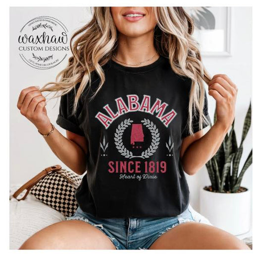 ALABAMA- VARSITY  STATE TEES-