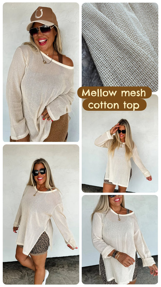 BLAKELEY--MELLOW MESH COTTON TOP- ETA EARLY SEPT