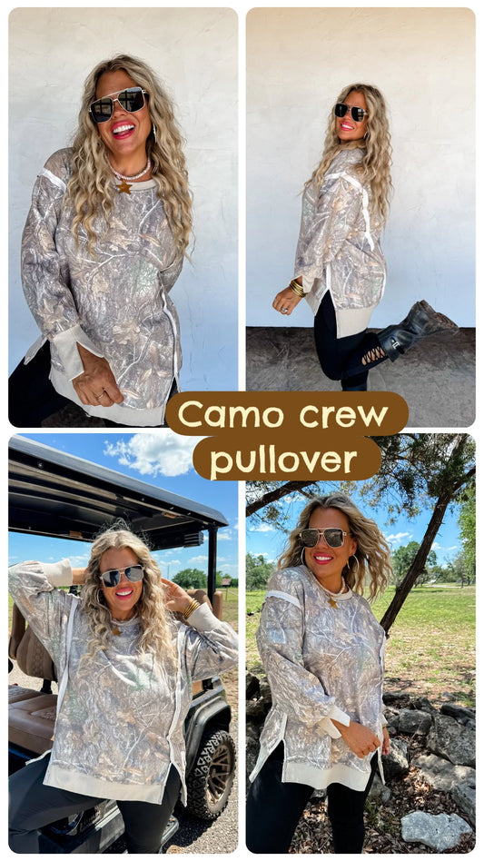 BLAKELEY- CAMO CREW PULLOVER   ETA  LATE AUGUST