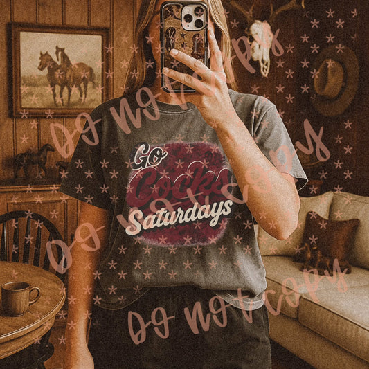 ULTRA VINTAGE COLLEGE -T-Shirts/SWEATSHIRT- GO COCKS