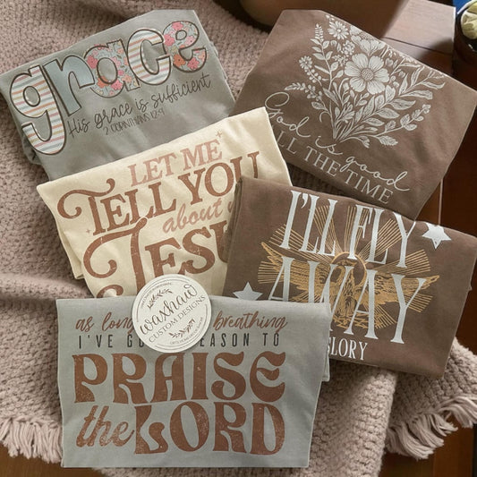 FAITH TEES-  COMFORT COLORS