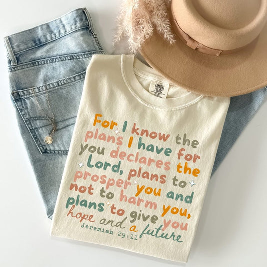 FOR I KNOW THE PLANS T-SHIRT