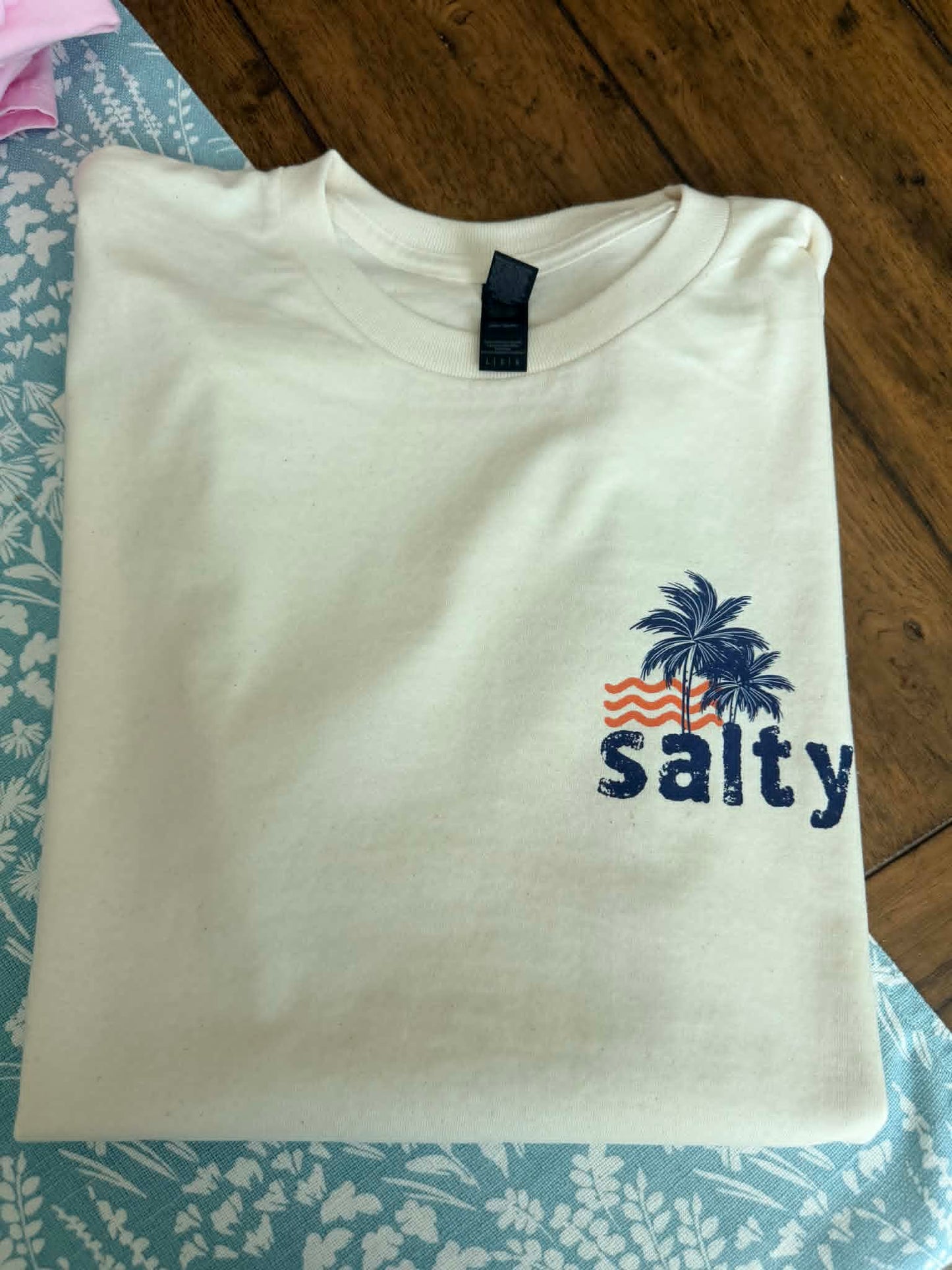 SALTY COLLAGE TEES-  FRONT/BACK DESIGN