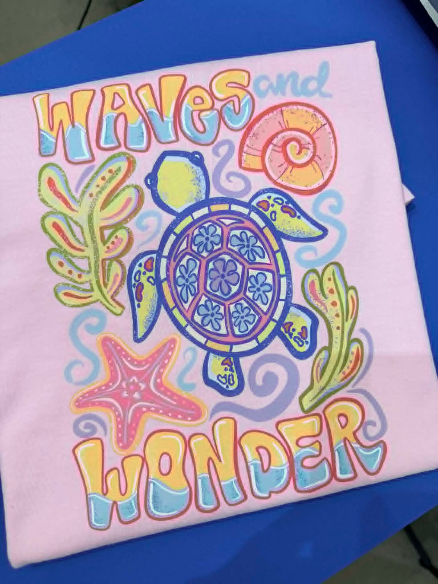 WAVES AND WONDER YOUTH SIZE- COMFORT COLOR TEES