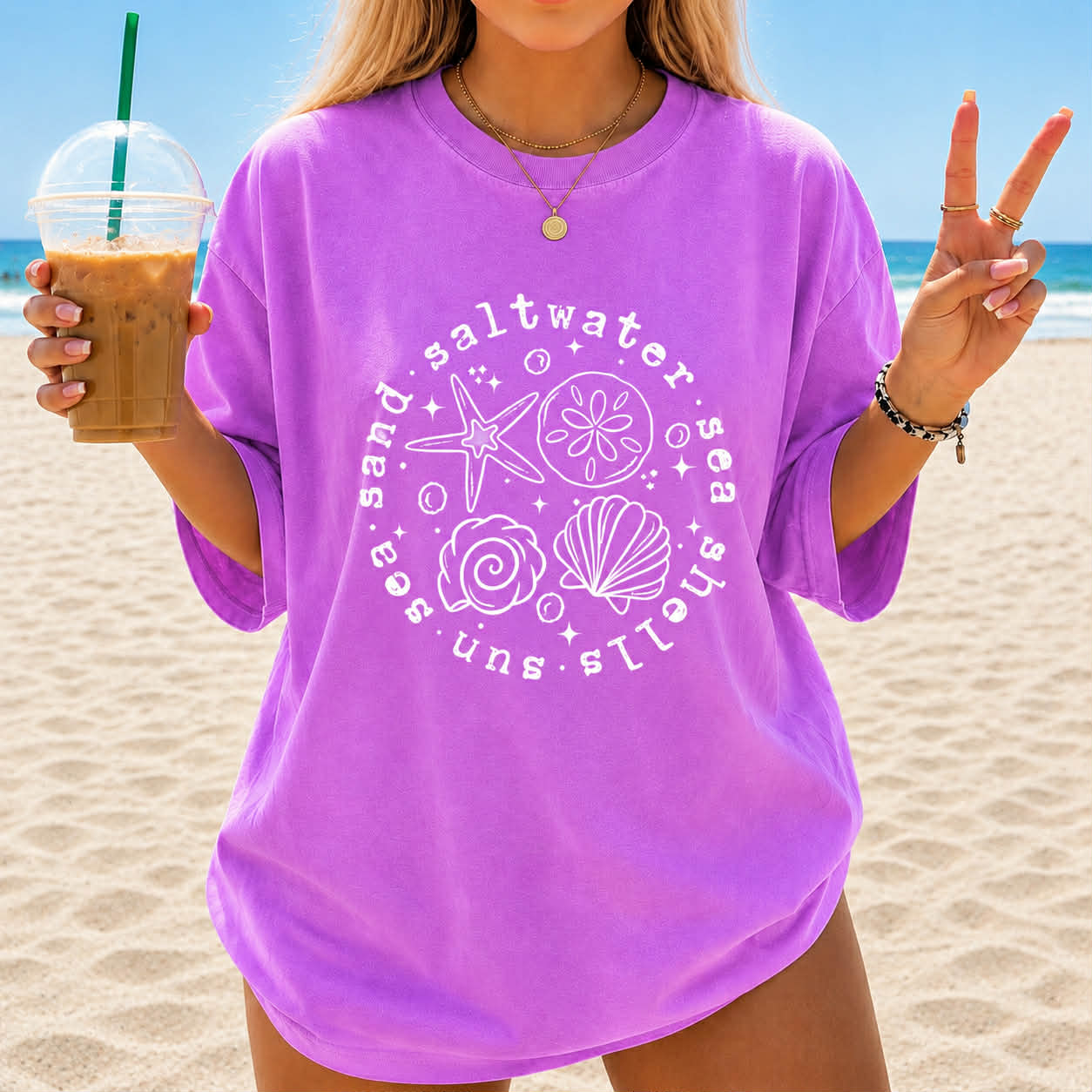 SALTWATER- SEA- SHELLS- TEES