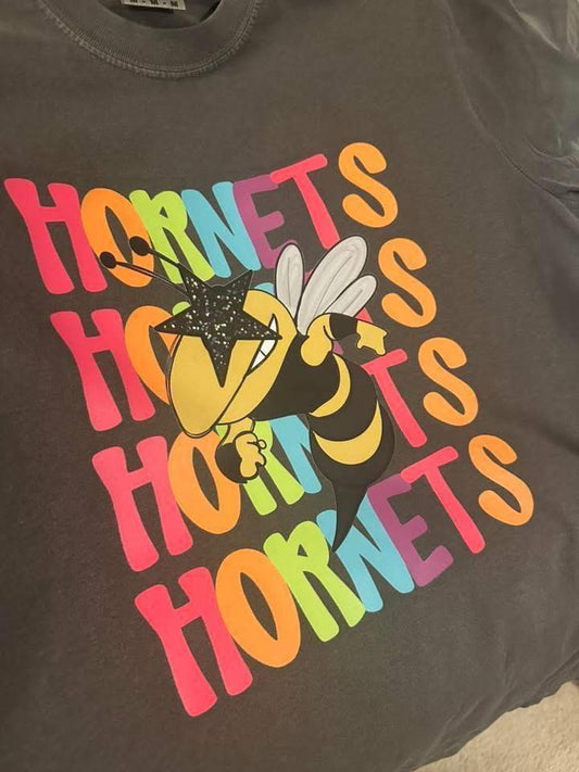 HORNETS MASCOT COMFORT COLOR  T-SHIRT RTS