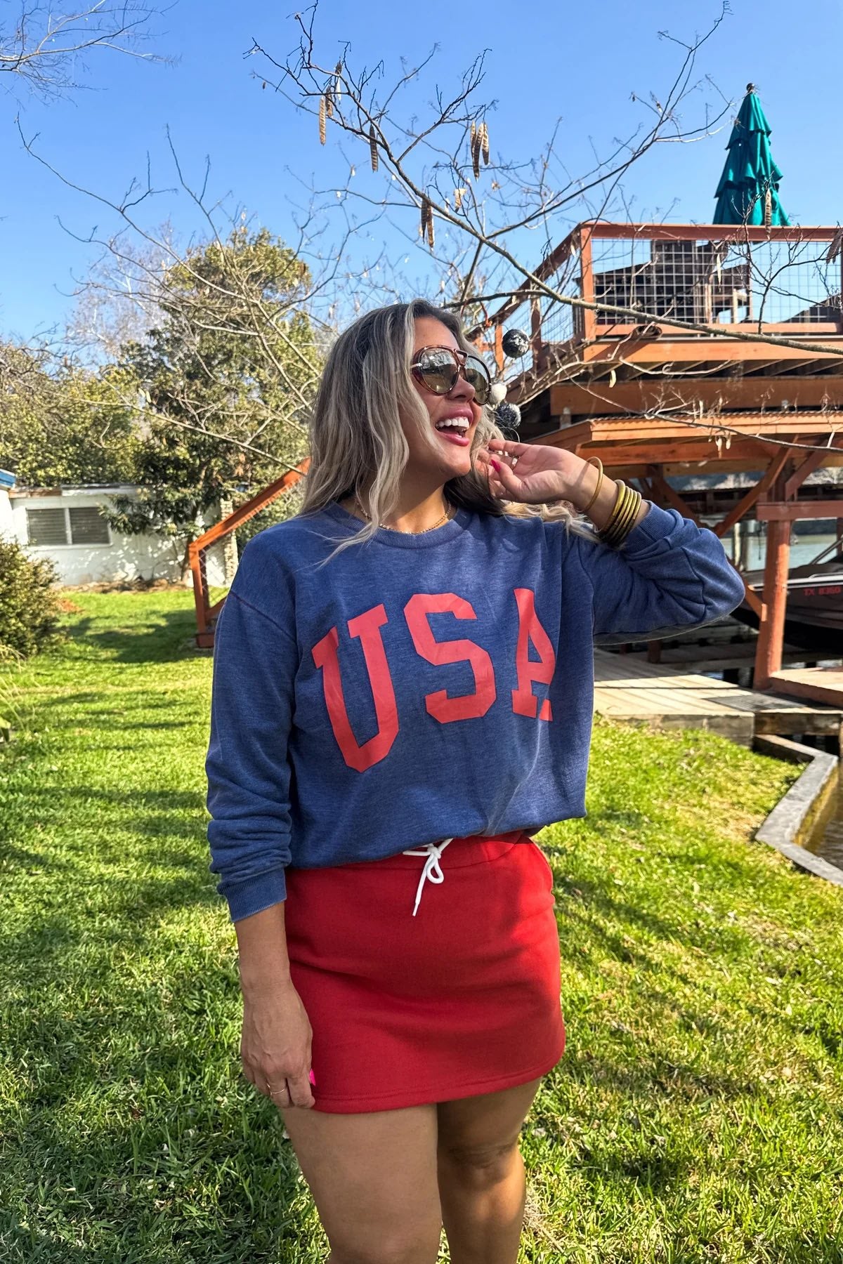 AMERICAN HONEY BY BLAKELEY- BRISTOL USA PULLOVER- ETA EARLY JUNE