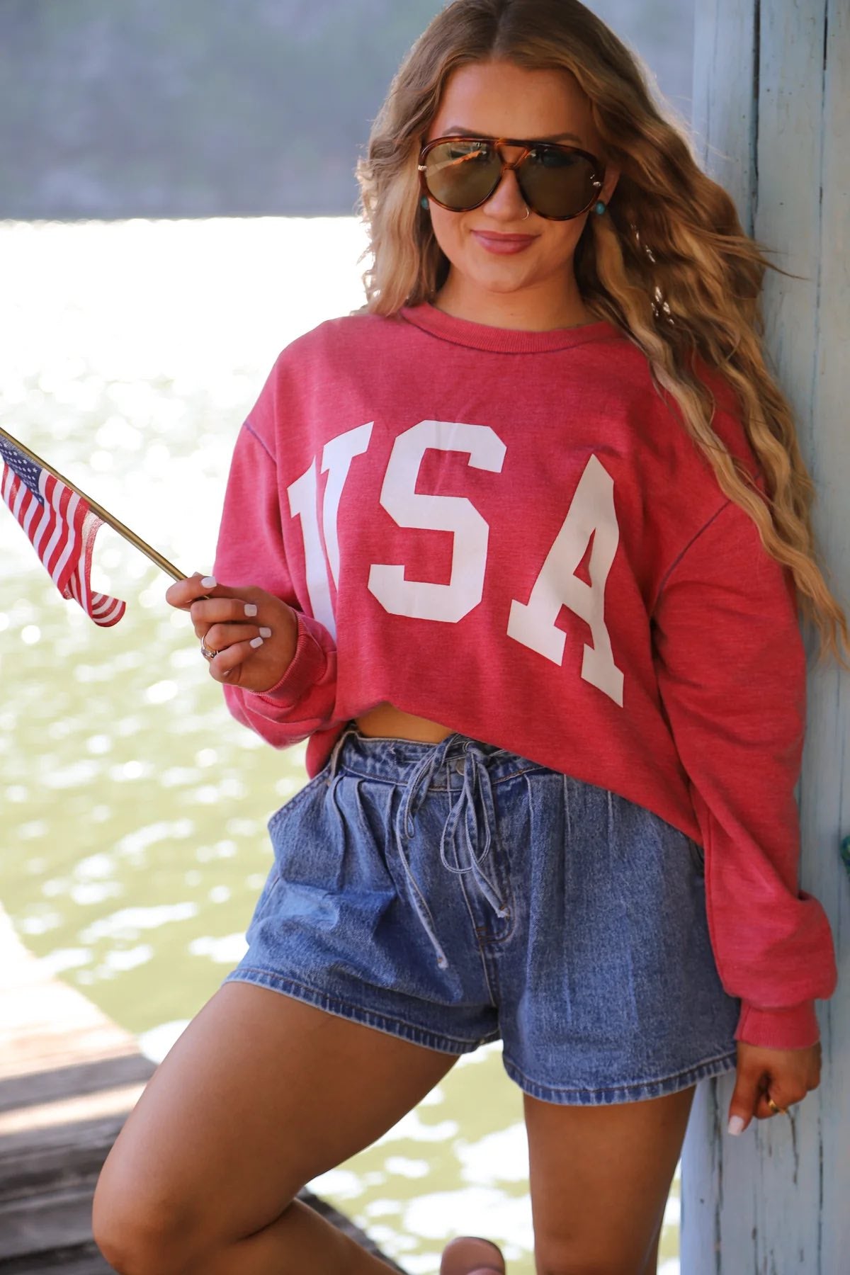 AMERICAN HONEY BY BLAKELEY- BRISTOL USA PULLOVER- ETA EARLY JUNE