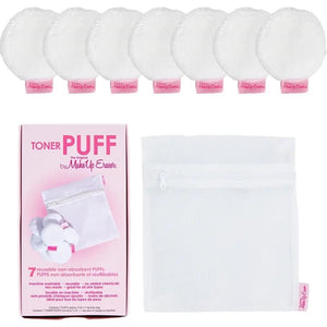 Washable Toner Puffs with laundry bag- rts