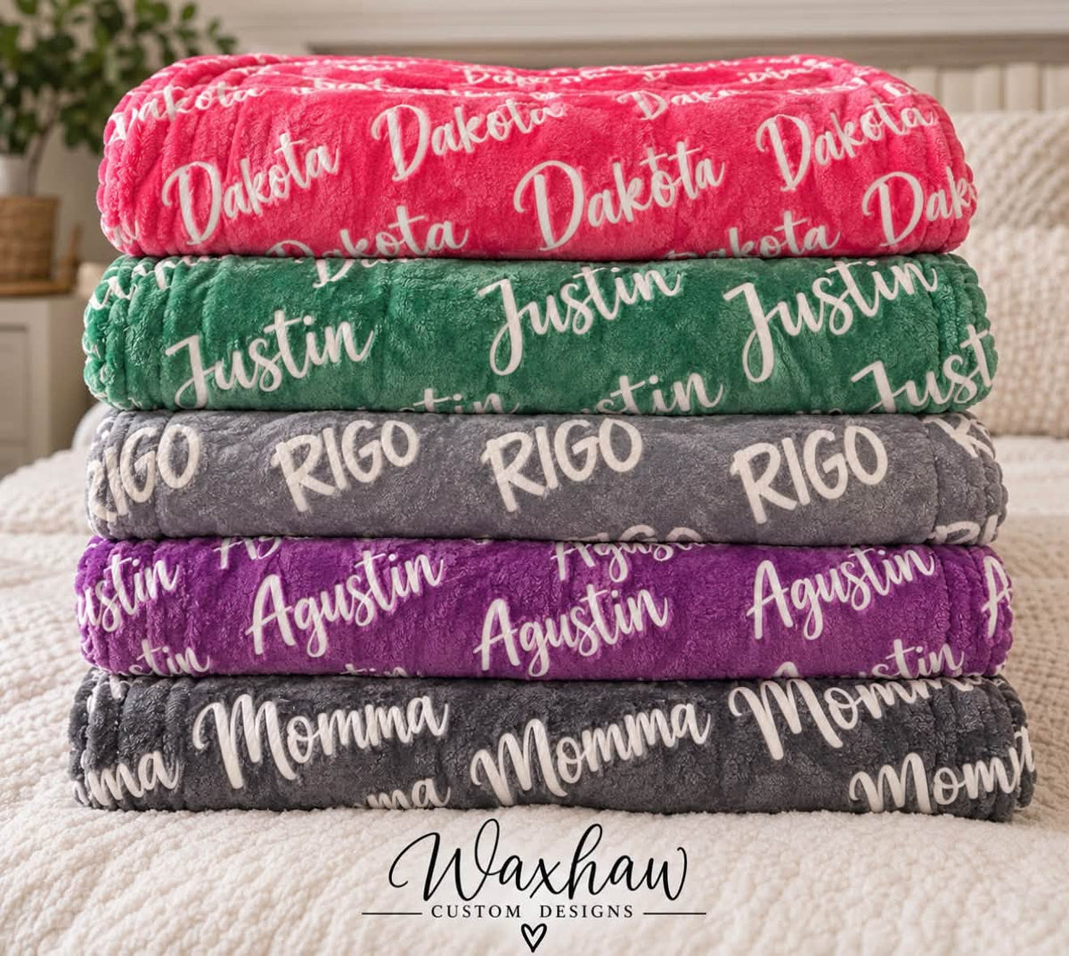 PERSONALIZED NAME BLANKETS   TAT 4 WEEKS