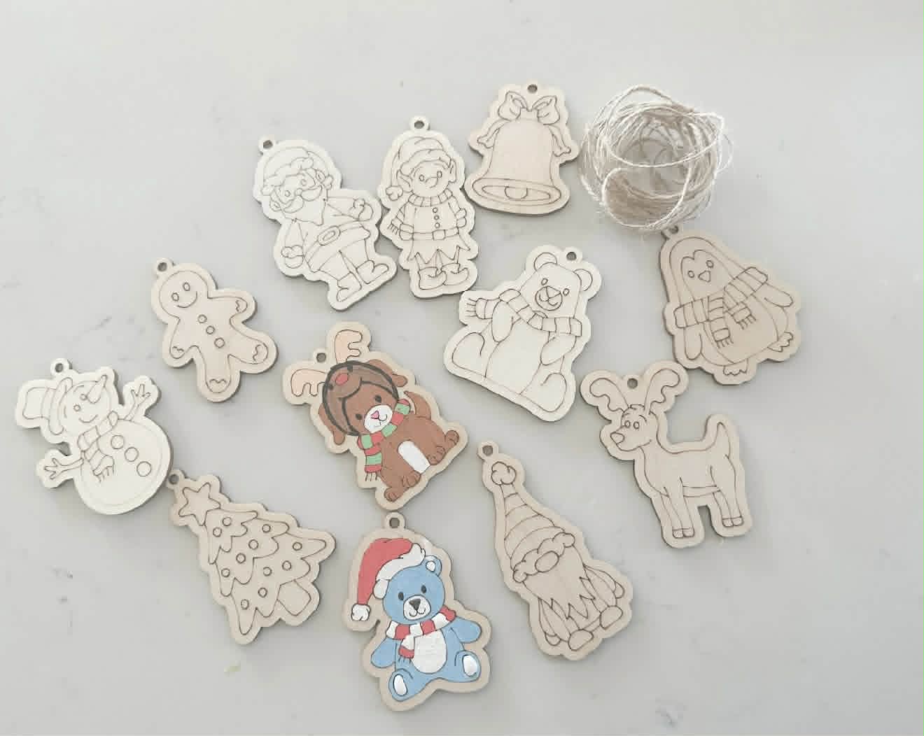 KIDS ORNAMENT CRAFT   USE MARKER, CRAYON OR PENCILS