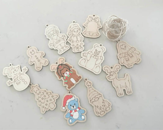KIDS ORNAMENT CRAFT   USE MARKER, CRAYON OR PENCILS