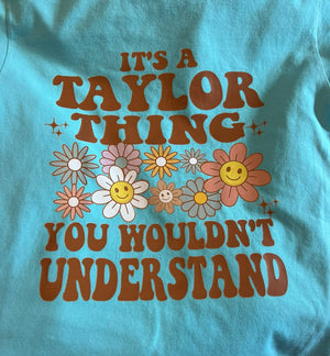 Its a Taylor thing- rts