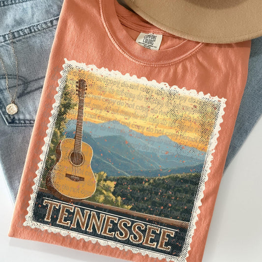Tennesee  "Stamp"State T-shirt- Comfort Colors