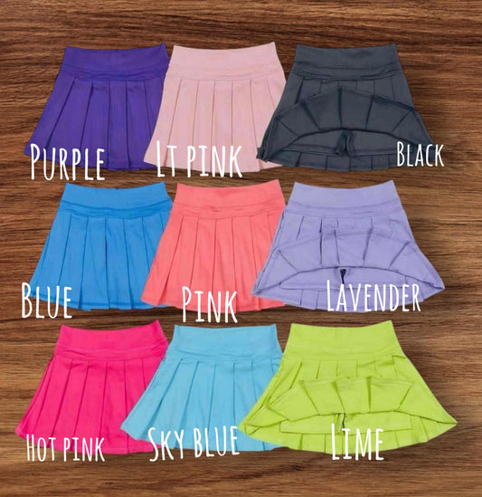 PLEATED SKORTS