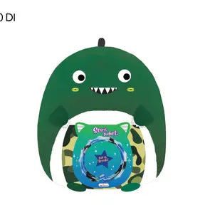 Huggy squeezy Dino with hidden pockets and pop it bracelet
