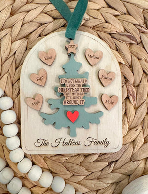 Family Ornament - its not what is under the tree-  laser