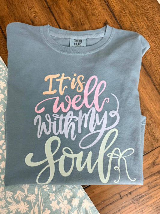 ITS WELL WITH MY SOUL TEE  YOUTH TEES