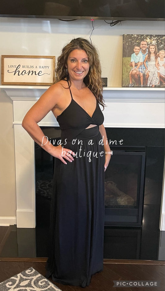 Cristina knotted Maxi dress- rts