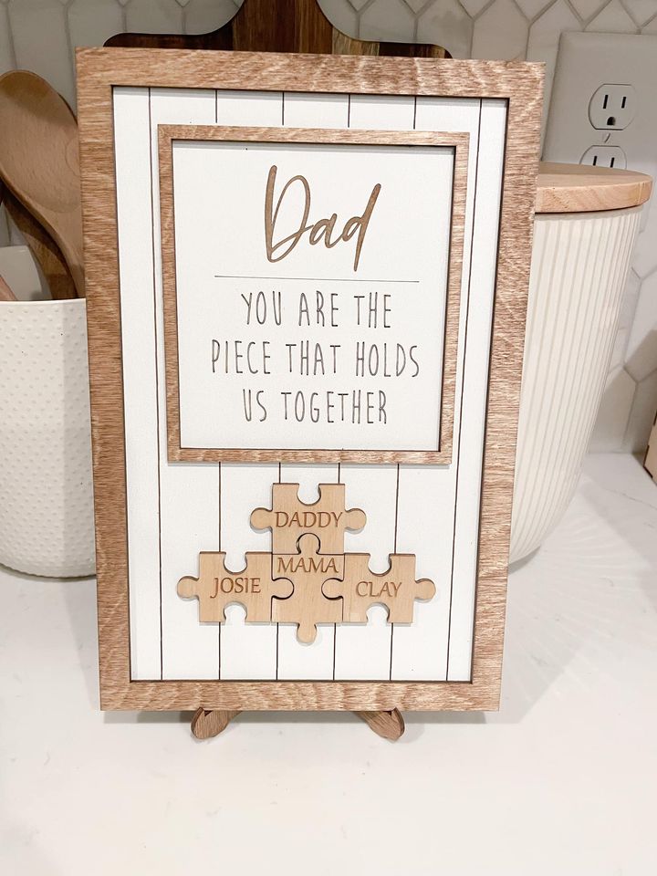 Fathers Day- Puzzle (laser)