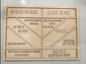 Funny saying snack board (laser)