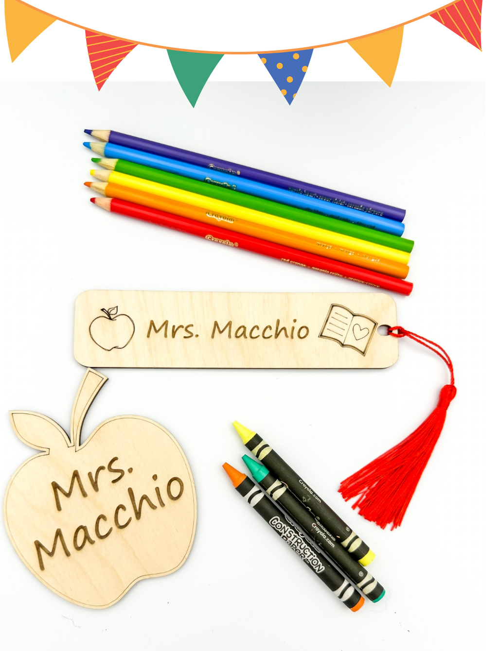 Teacher Appreciation - Bookmark/Apple Magnet (Laser)