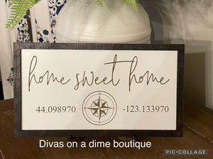 Home sweet home decor signs- free shipping (laser)