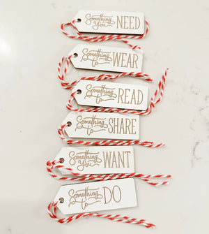 GIFT TAGS- SET OF 6   (LASER)